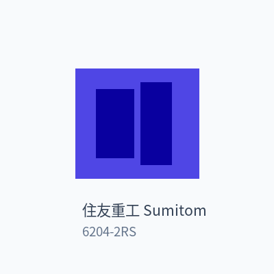 住友重工 Sumitomo 深沟球轴承 6204-2RS